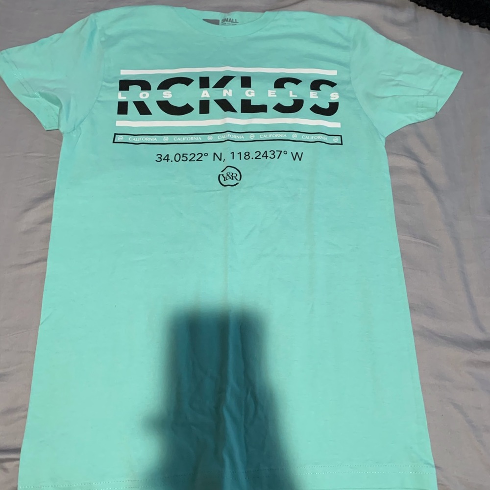 Baby blue reckless short sleeve